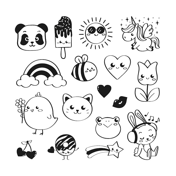 Kinder Stempel Funny Kawaii - Bild 2