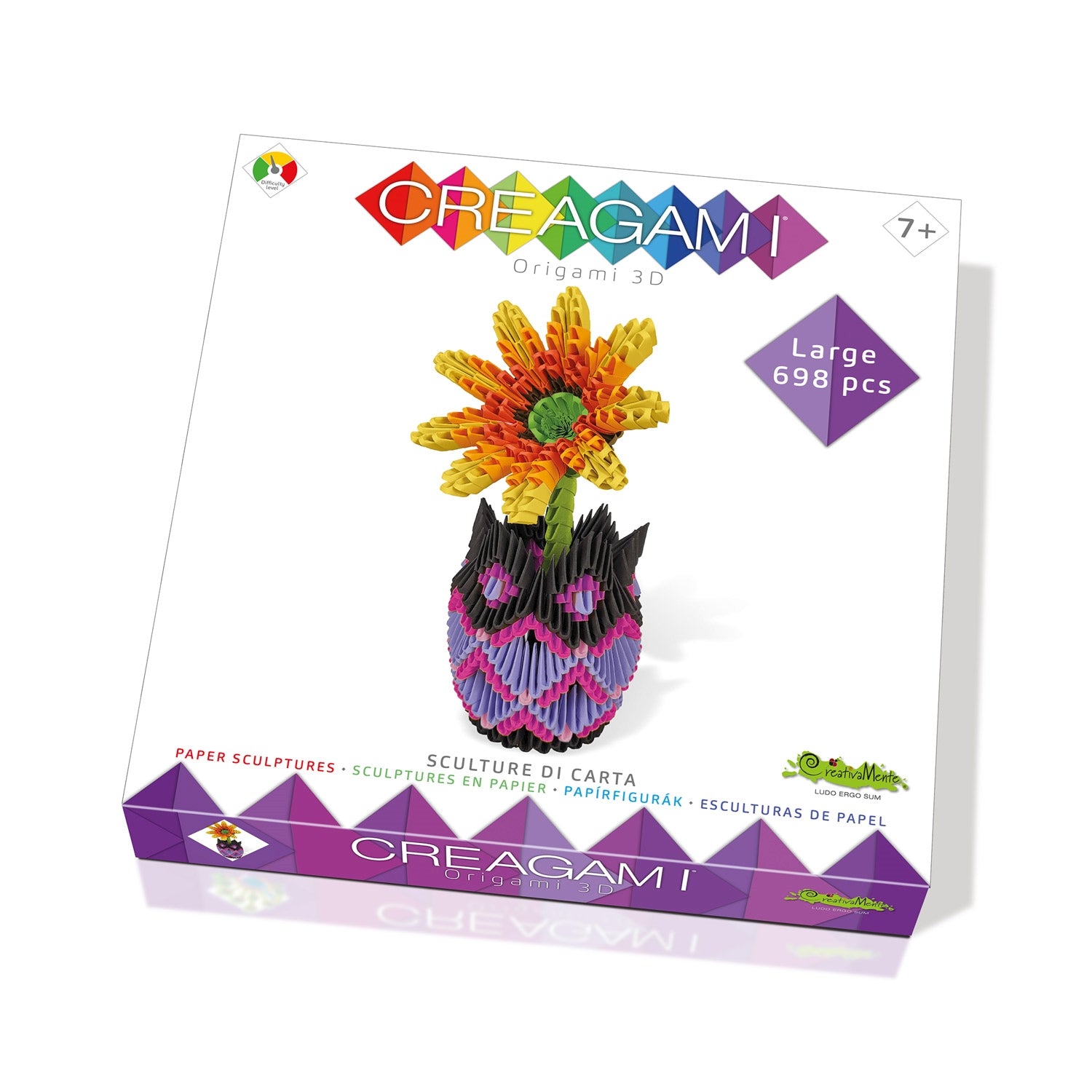 Origami 3D Vase mit Blumen 698 Teile - Bild 1