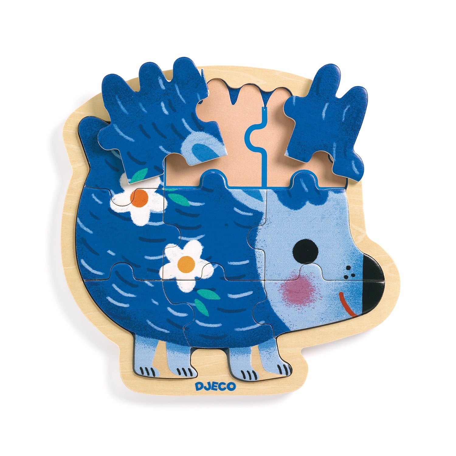 Holzpuzzle  Igel 9 Teile - Bild 1