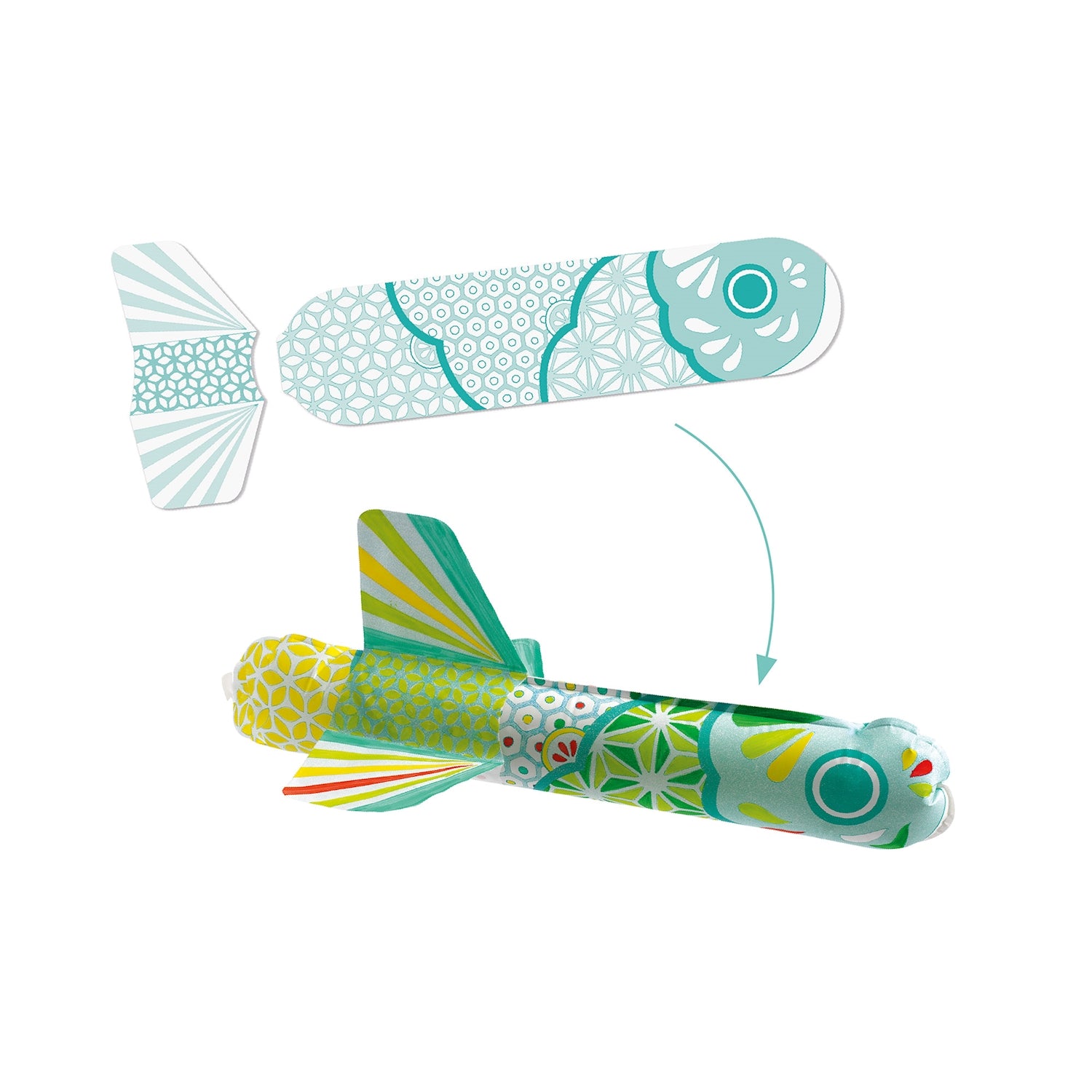 DIY - Fliegende Fische zum Ausmalen - Bild 3