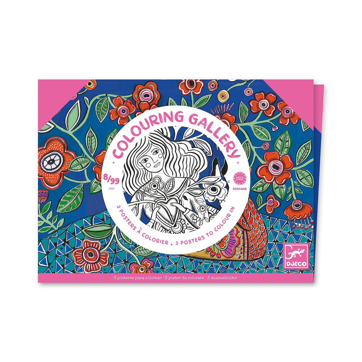 Djeco Colouring Gallery Blumen - Bild 1
