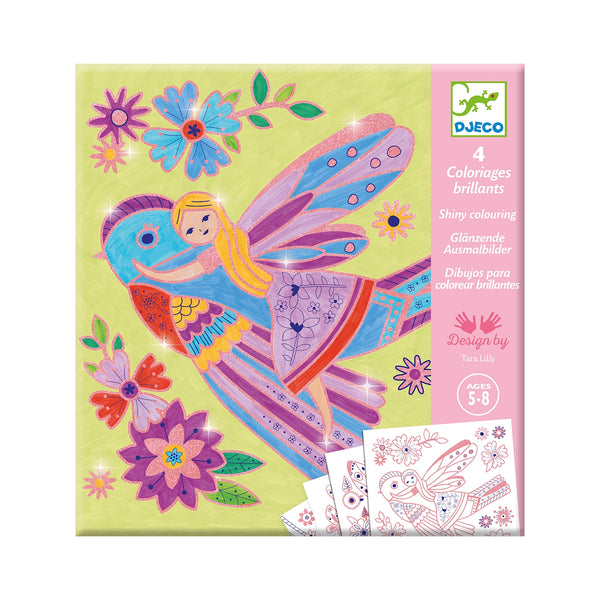 Glänzende Ausmalbilder Kleine Flügel