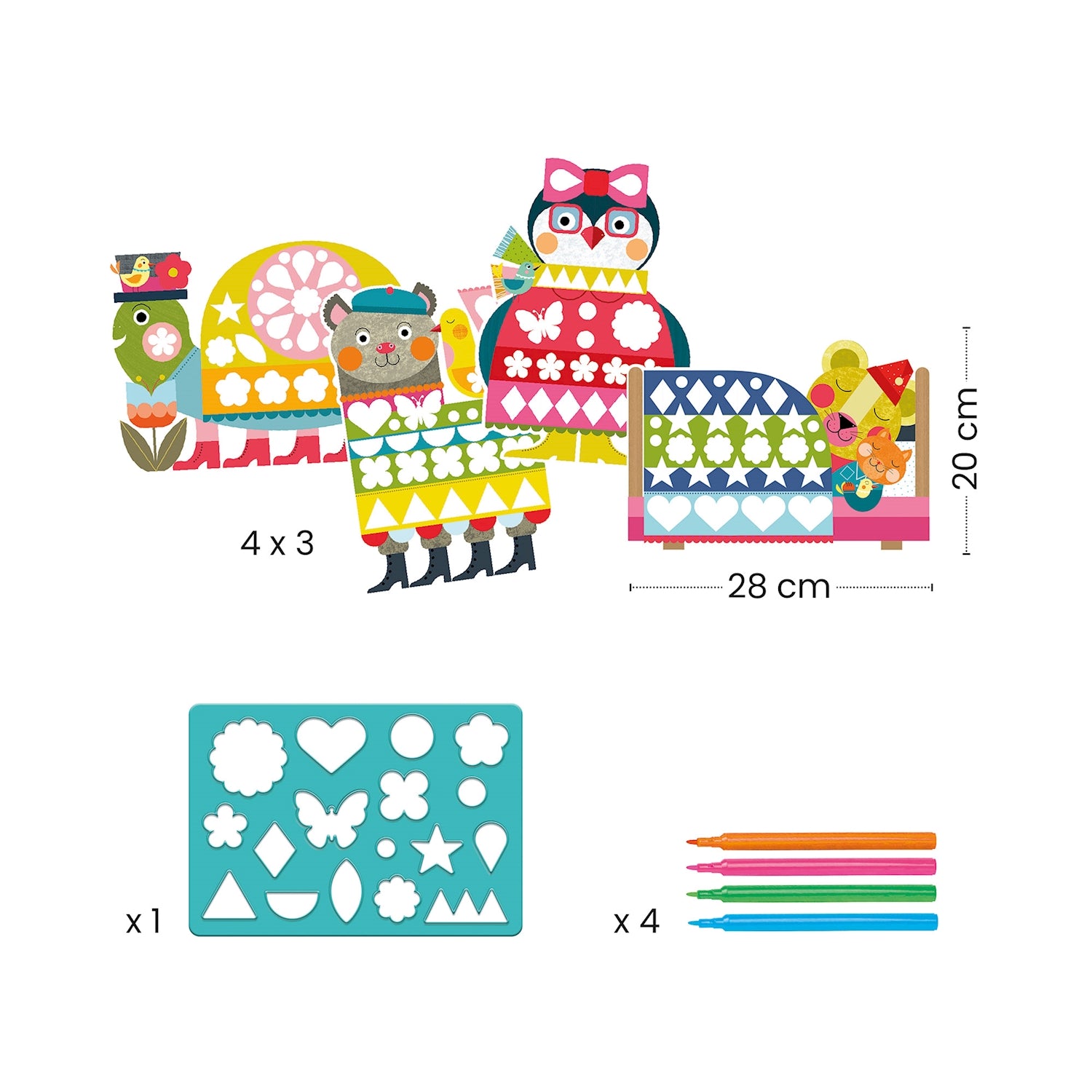 Djeco Malen mit Schablonen - Bild 4