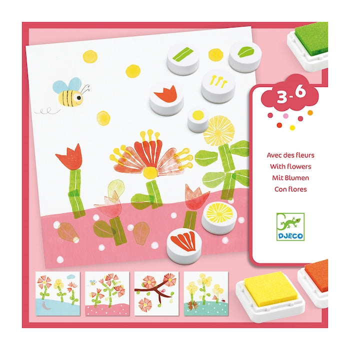 Djeco Stempelset Blumen - Bild 1