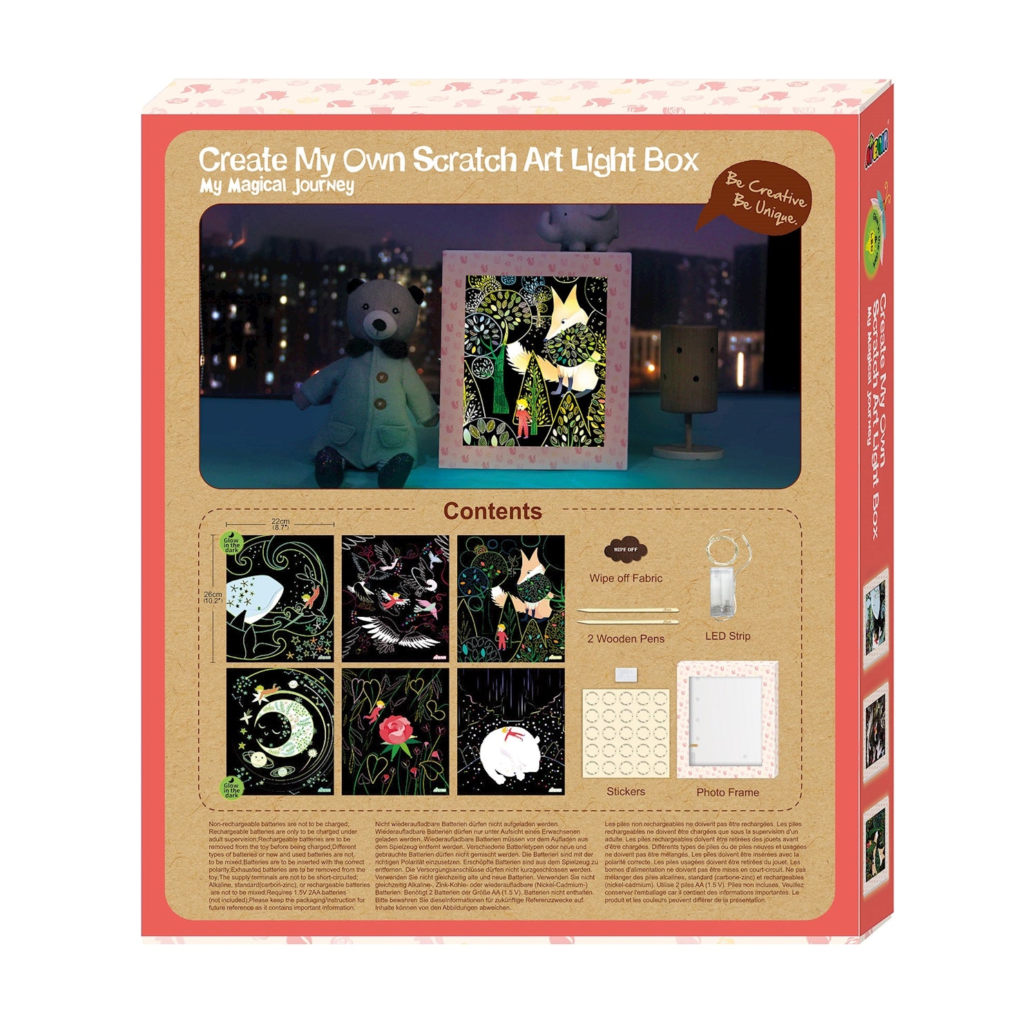 Leuchtende Kratzbilder Magische Reise - Bild 2