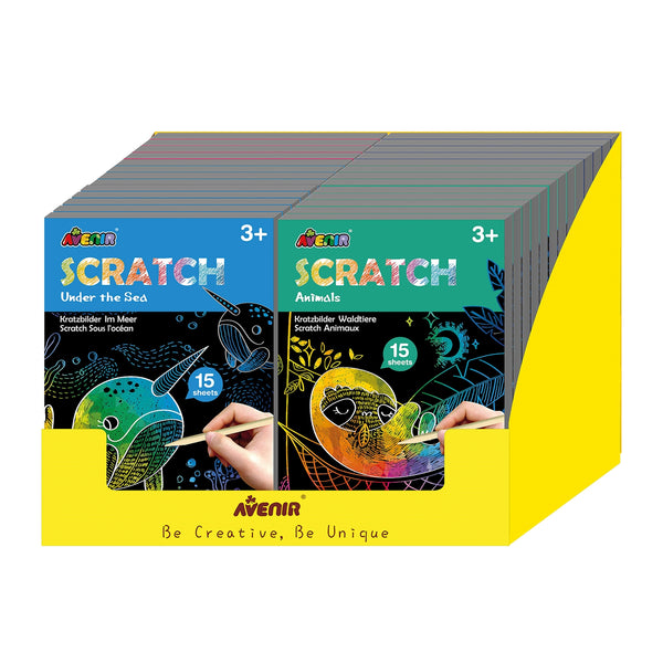 Display Kratzbilder Mini 4x6ass