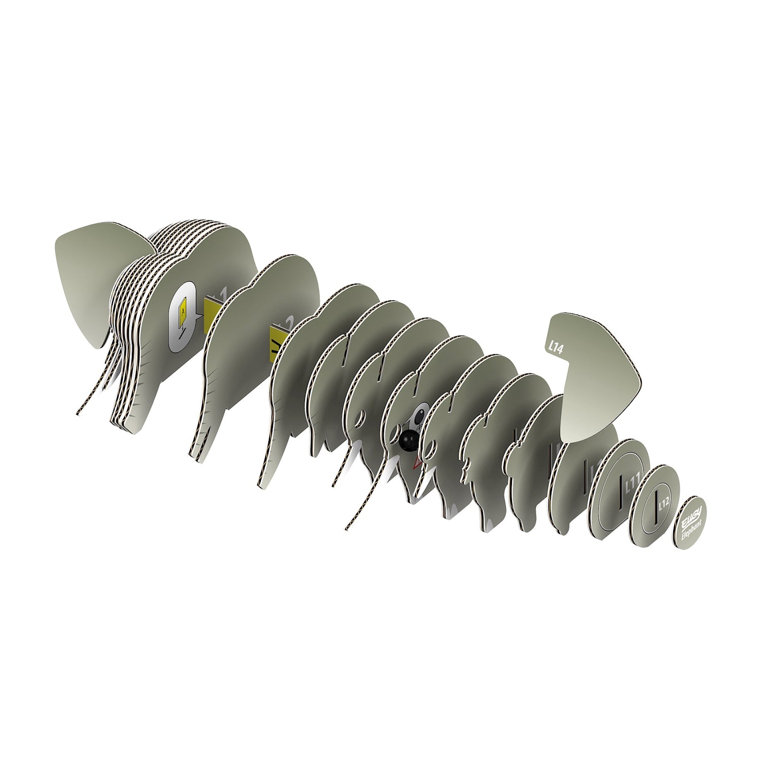 3D Bastelset Elefant - Bild 3
