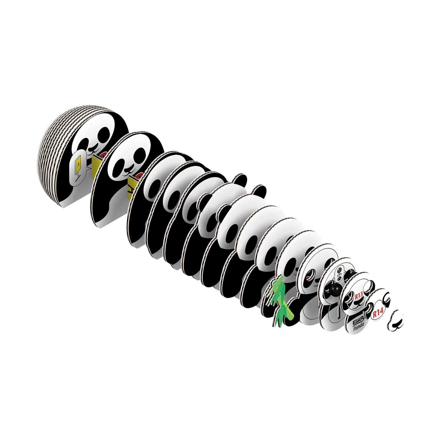 3D Bastelset Panda - Bild 3