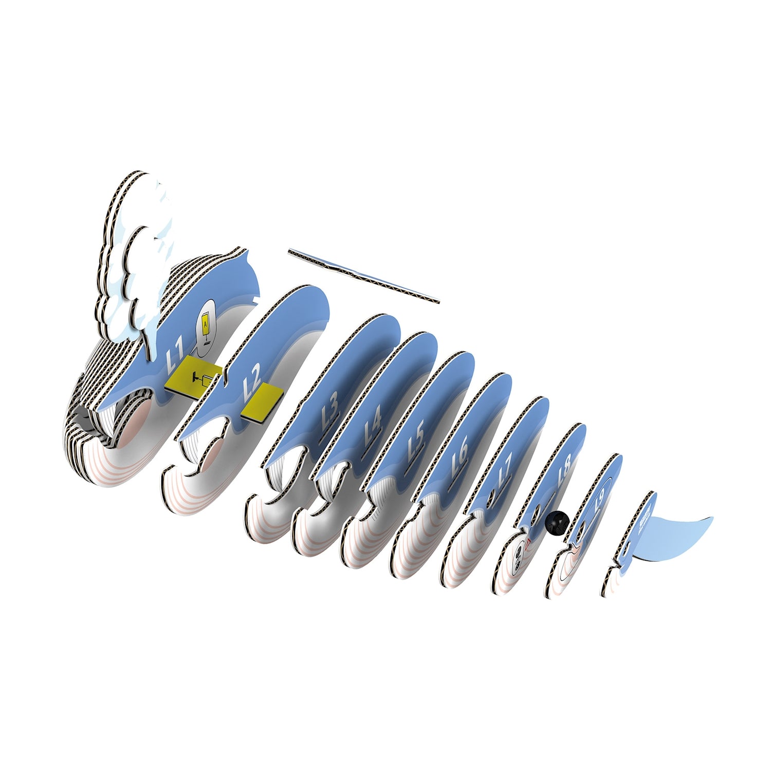 3D Bastelset  Blauwal - Bild 3
