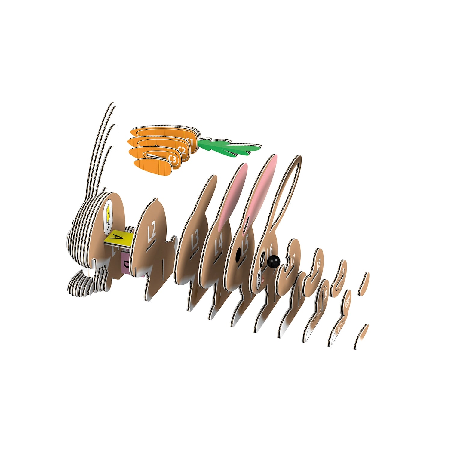 3D Bastelset  Hase - Bild 3