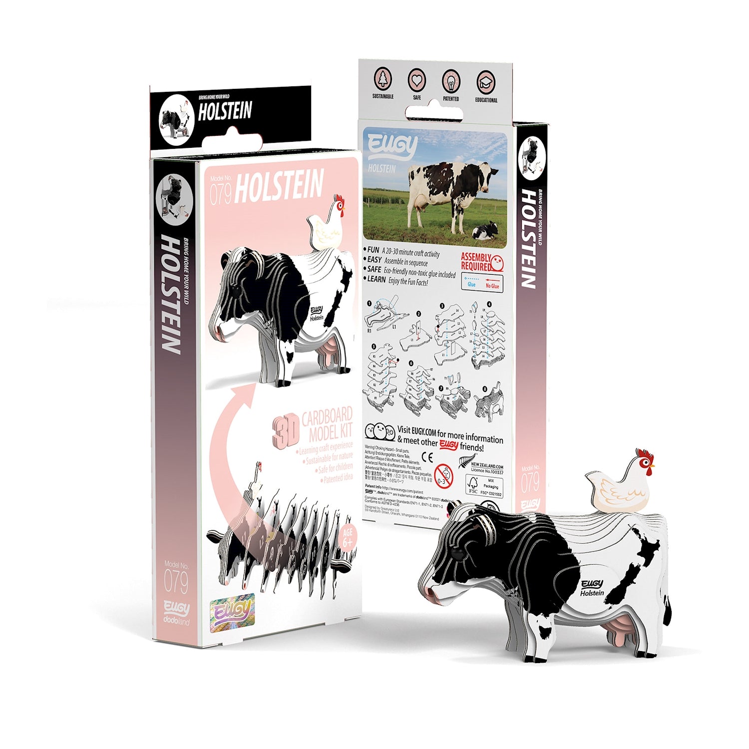 3D Bastelset  Holstein Kuh - Bild 2