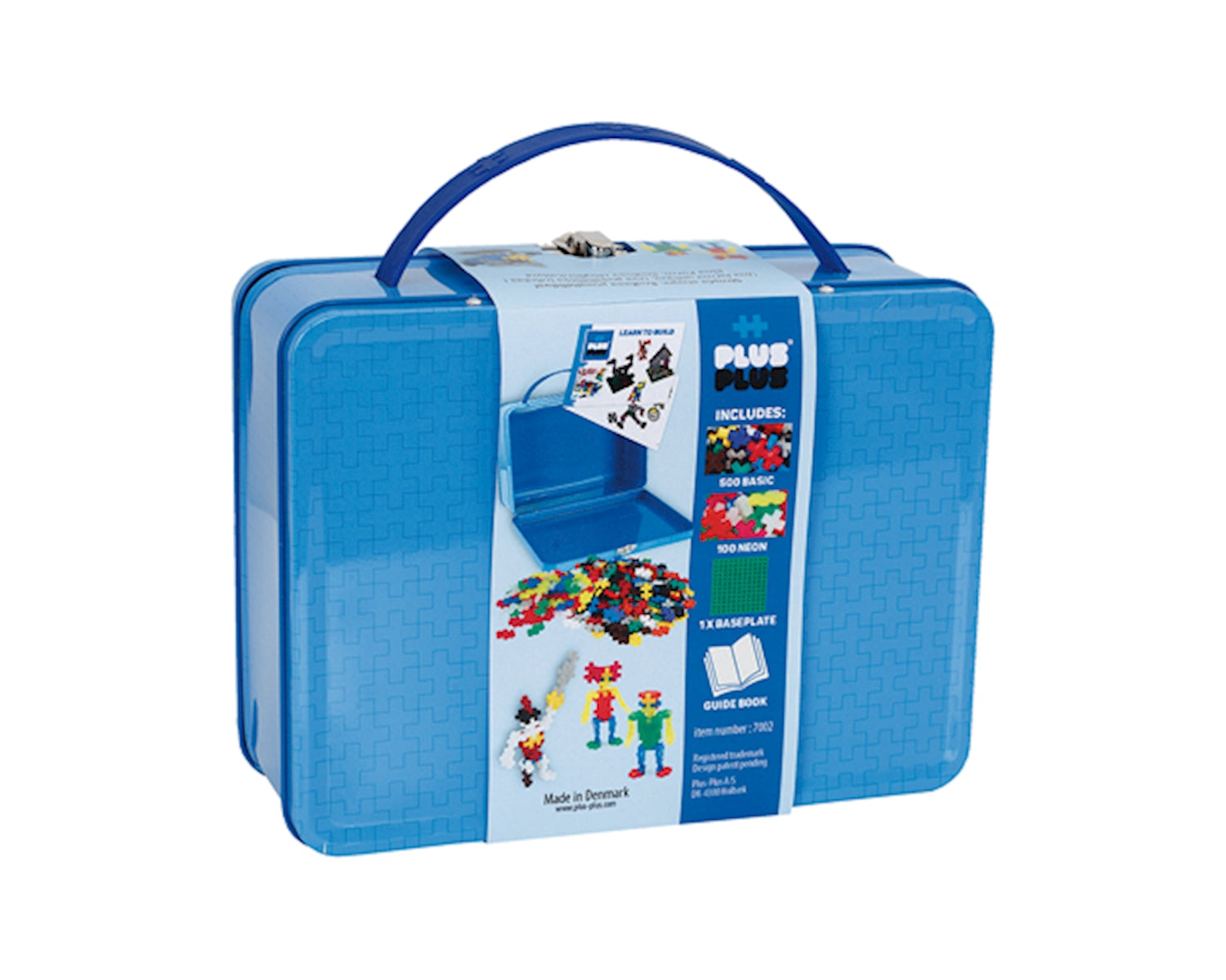 600 Kreativ Bausteine Basic Metallbox blau - Bild 1