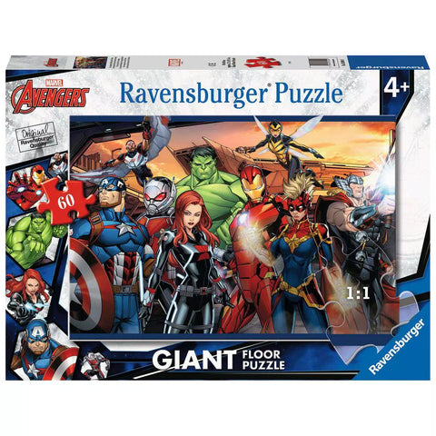Verpackung Ravensburger Giant Floor Puzzle Avengers 60 Teile 03094