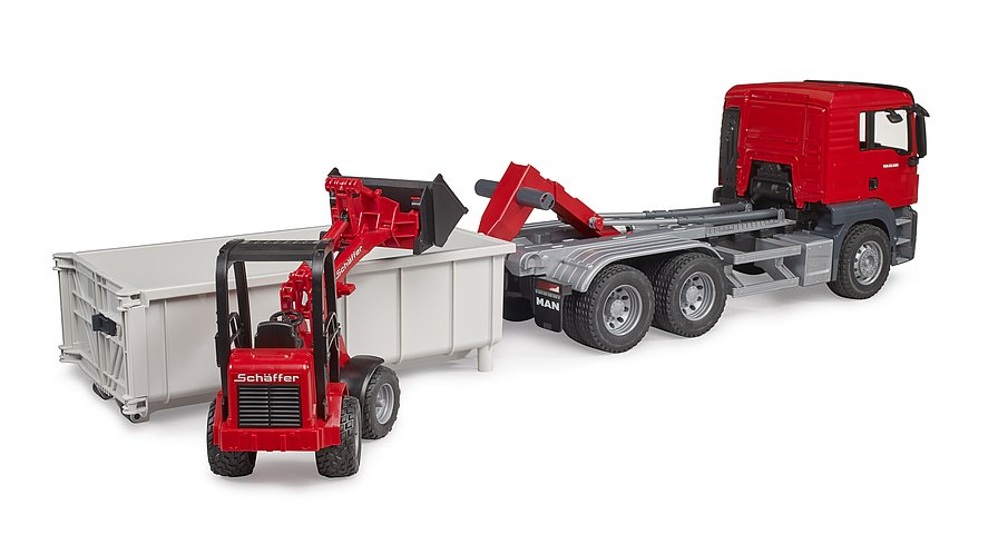 Bruder 03767 MAN TGS LKWmit Abrollcontainer - Bild 4