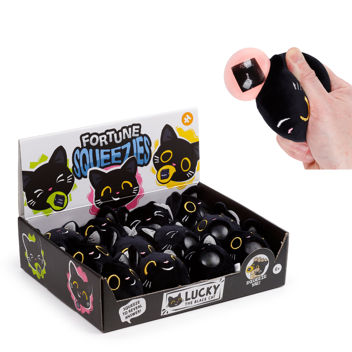 Queasy Squeezies Lucky the black cat - Bild 1