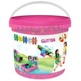 Clics Glitter Eimer 175 teilig