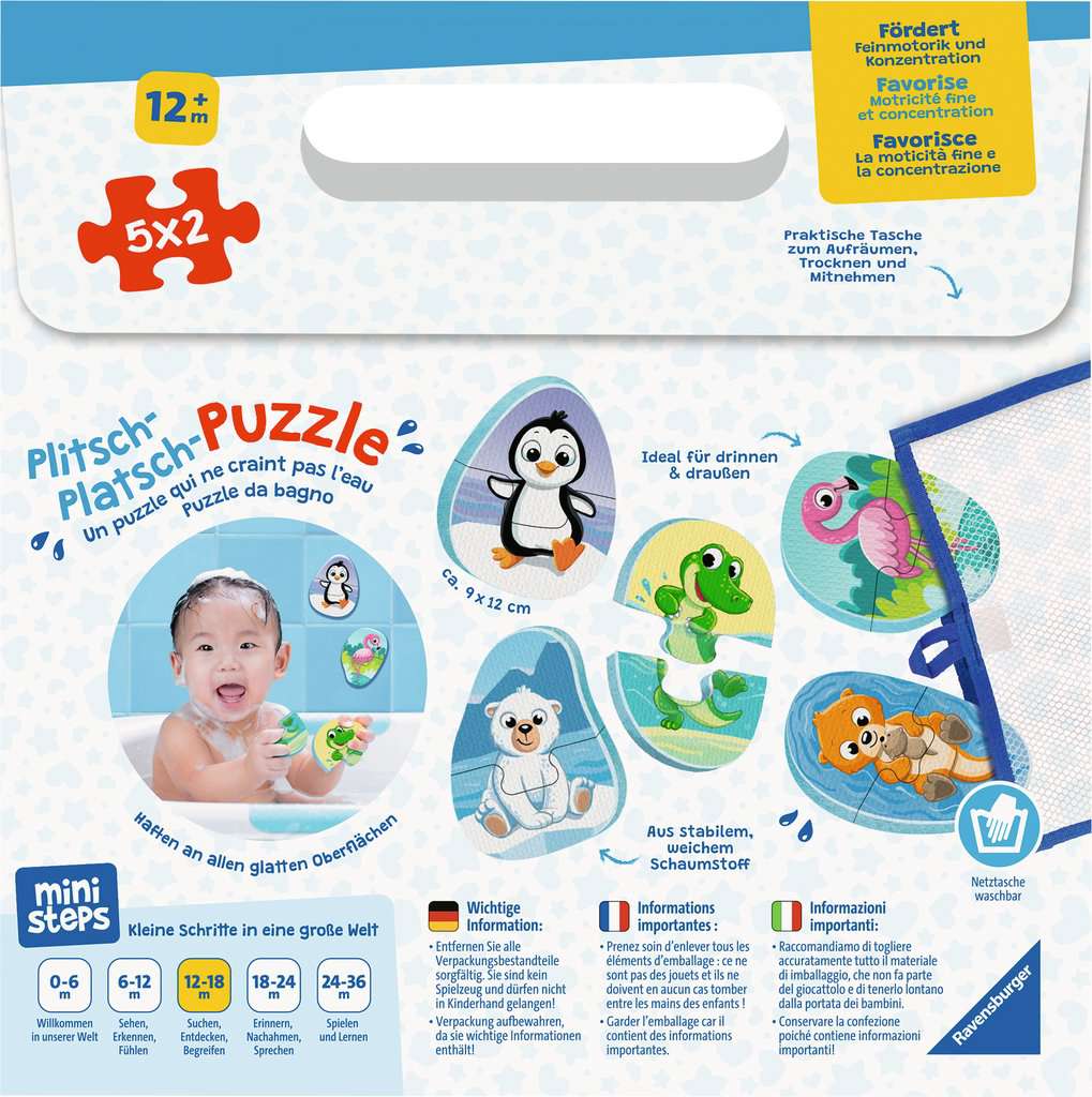 Ministeps Plitsch-Platsch-Puzzle Lieblingstiere 04.589 - Bild 2