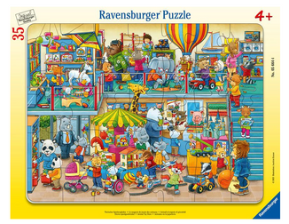 Rahmenpuzzle Tierischer Spielzeugladen 35 Teile 05.664