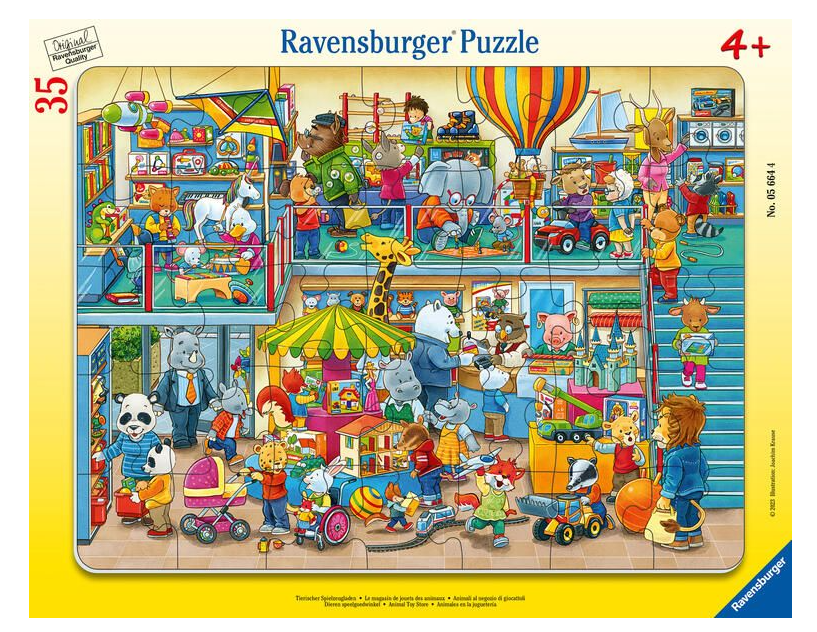 Rahmenpuzzle Tierischer Spielzeugladen 35 Teile 05.664 - Bild 1