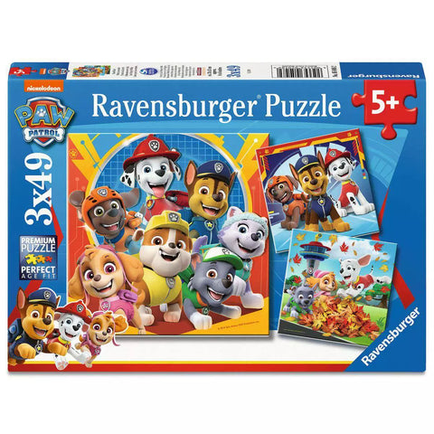 Verpackung Puzzle Paw Patrol, 3x49 Teile, Ravensburger
