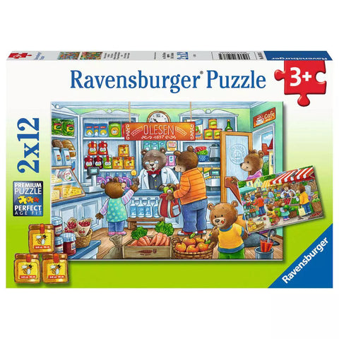 Verpackung Kinderpuzzle Komm, wir gehen einkaufen 2x12 Teile 05076