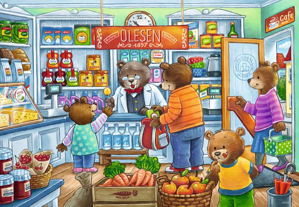 Ravensburger Puzzle Komm wir gehen einkaufen 2x12 Teile 05.076 - Bild 3