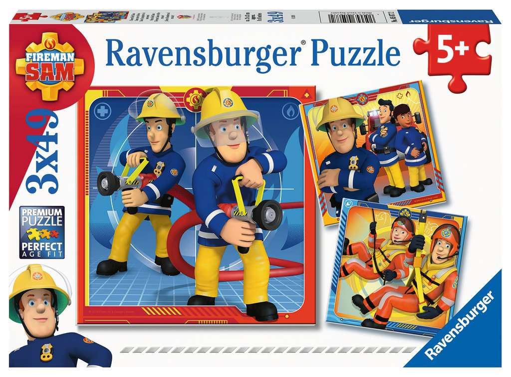 Ravensburger Puzzle FS: Unser Held Sam 3x49 Teile 05.077 - Bild 1