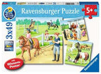 Puzzle 3x49 Teile WWW, Ein Tag auf dem Reiterhof 5.129