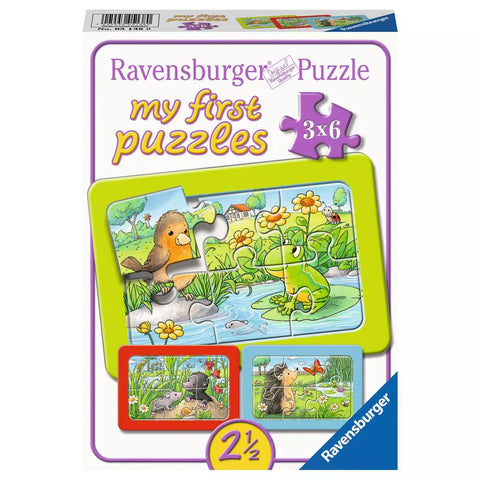 Verpackung my first puzzles Kleine Gartentiere 3x6 Teile 05138