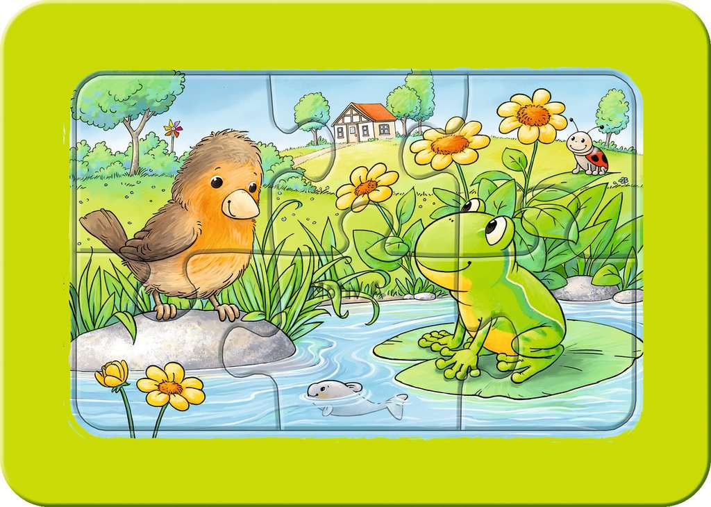 My First Puzzle 3 x 6 Teile - Kleine Gartentiere - Bild 2