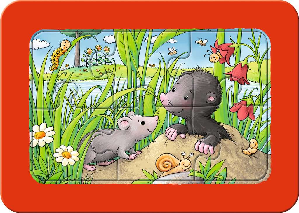 My First Puzzle 3 x 6 Teile - Kleine Gartentiere - Bild 3