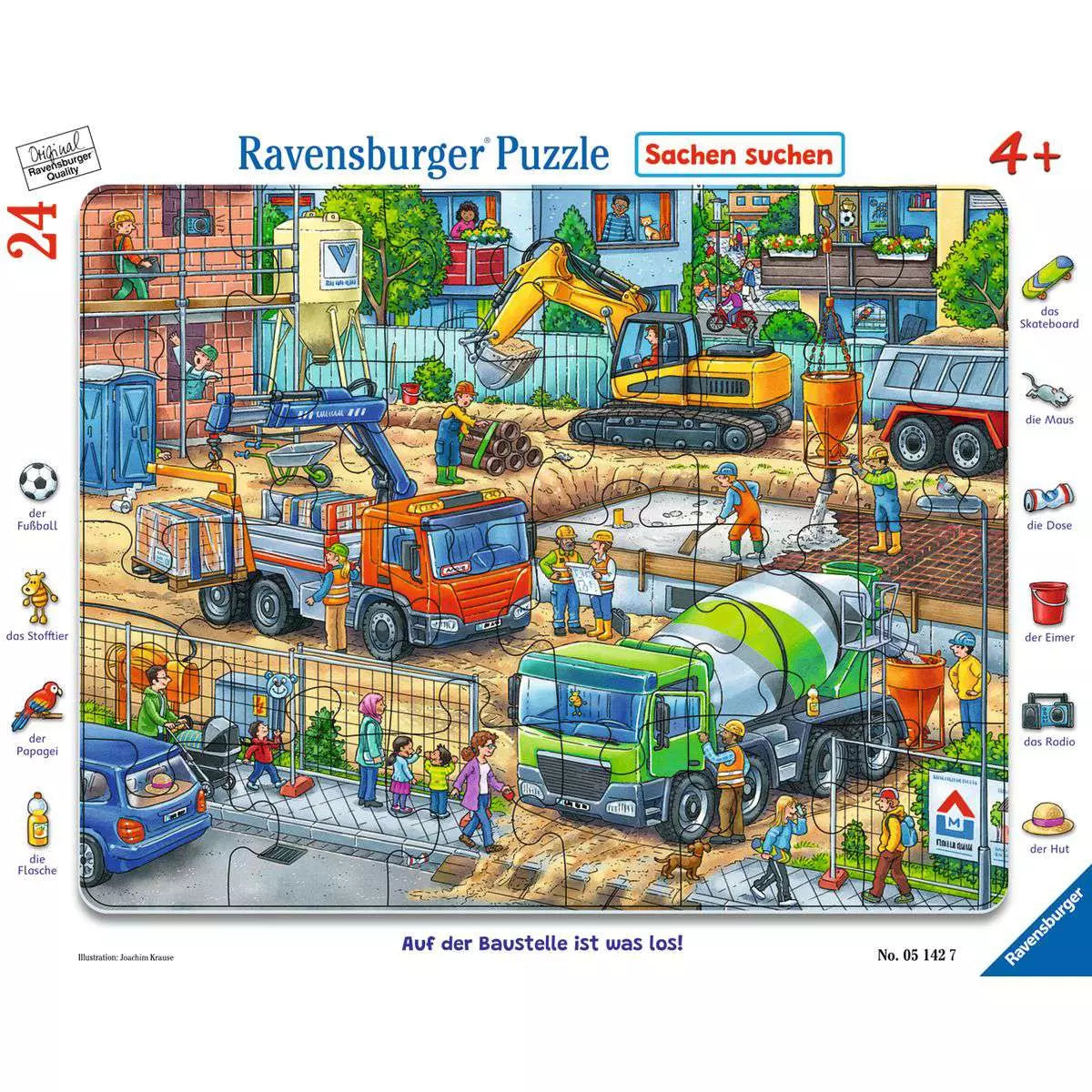 Puzzle 24 Teile Auf der Baustelle ist was los! 05.142 - Bild 1