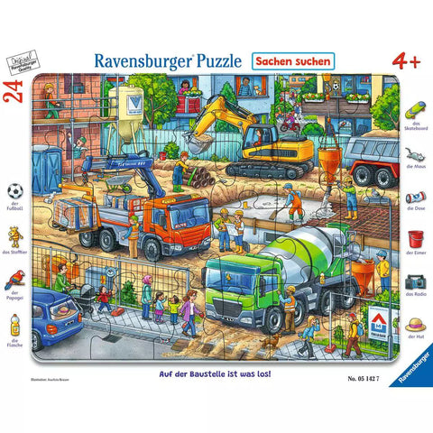 Rahmenpuzzle Auf der Baustelle ist was los! 24 Teile 05142