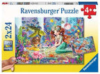 Puzzle 2x24 Teile Zauberhafte Meerjungfrauen 5.147