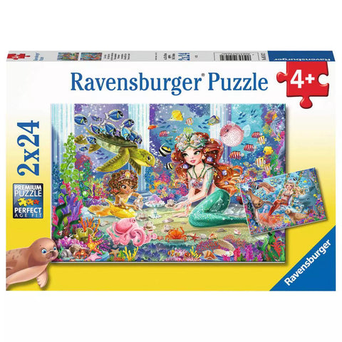 Verpackung Puzzle Zauberhafte Meerjungfrauen, 2x24 Teile, Ravensburger