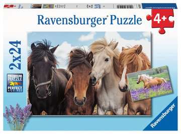 Puzzle 2x24 Teile Pferdeliebe 5.148 - Bild 1