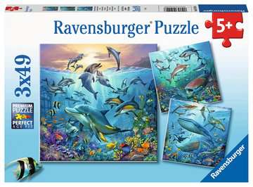Puzzle 3x49 Teile Tierwelt des Ozeans 5.149 - Bild 1