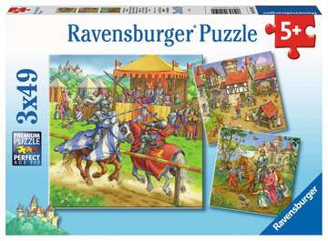 Puzzle 3x49 Teile Ritterturnier im Mittelalter 5.150 - Bild 1
