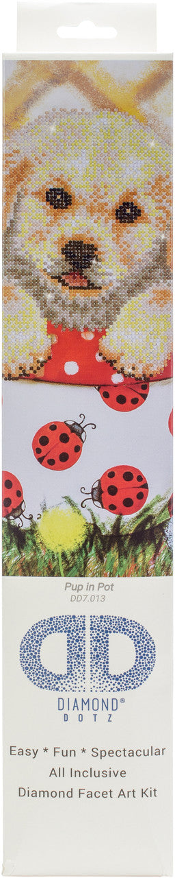Diamond Dotz Welpe im Topf 30 x 42 cm - Bild 2