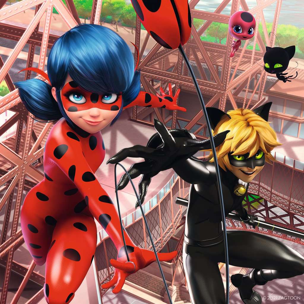 Puzzle 3x49 Teile Helden Miraculous Ladybug und Cat Noir 05.189 - Bild 4