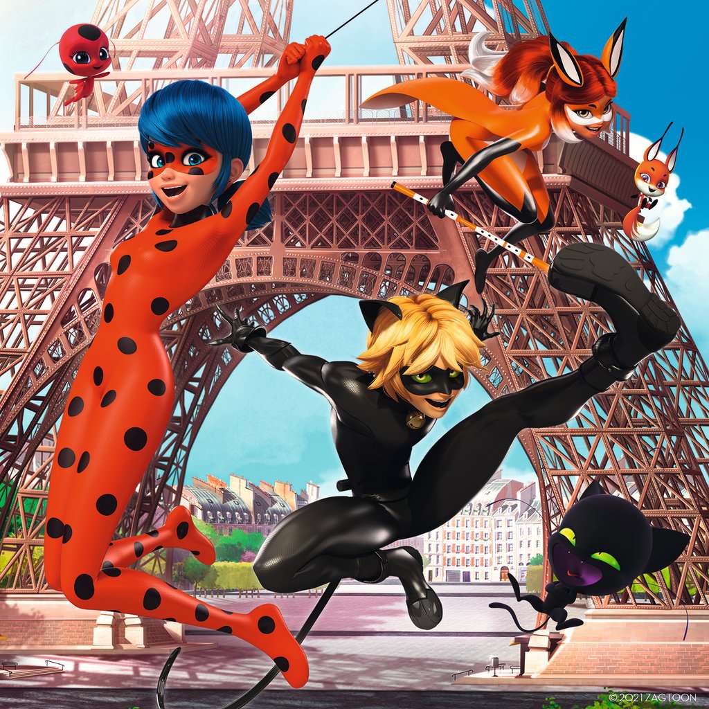 Puzzle 3x49 Teile Helden Miraculous Ladybug und Cat Noir 05.189 - Bild 2