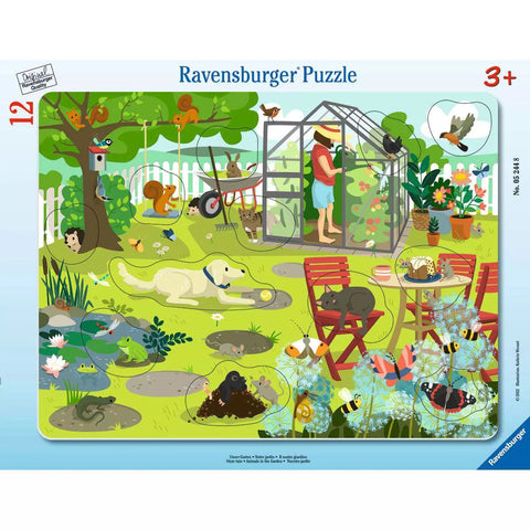 Ravensburger Rahmenpuzzle Unser Garten mit 12 Steckteilen 05244
