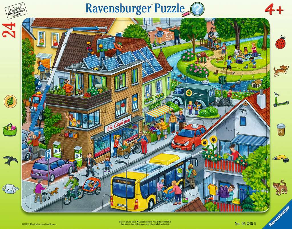Rahmenpuzzle 24-teilig: Unsere grüne Stadt 05.245 - Bild 1