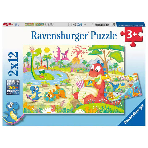 Verpackung Kinderpuzzle Lieblingsdinos 2x12 von Ravensburger