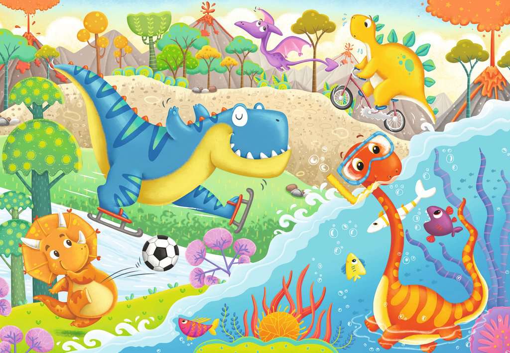 Ravensburger Puzzle 2x12 Teile - Lieblingsdinos 05.246 - Bild 2