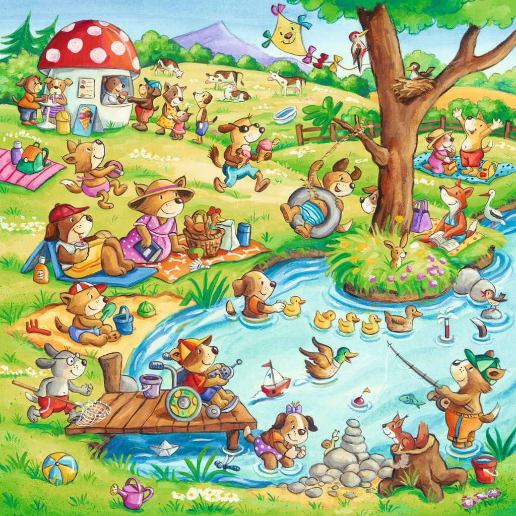 Puzzle 3x49 Teile Ferien auf dem Land 05.249 - Bild 2