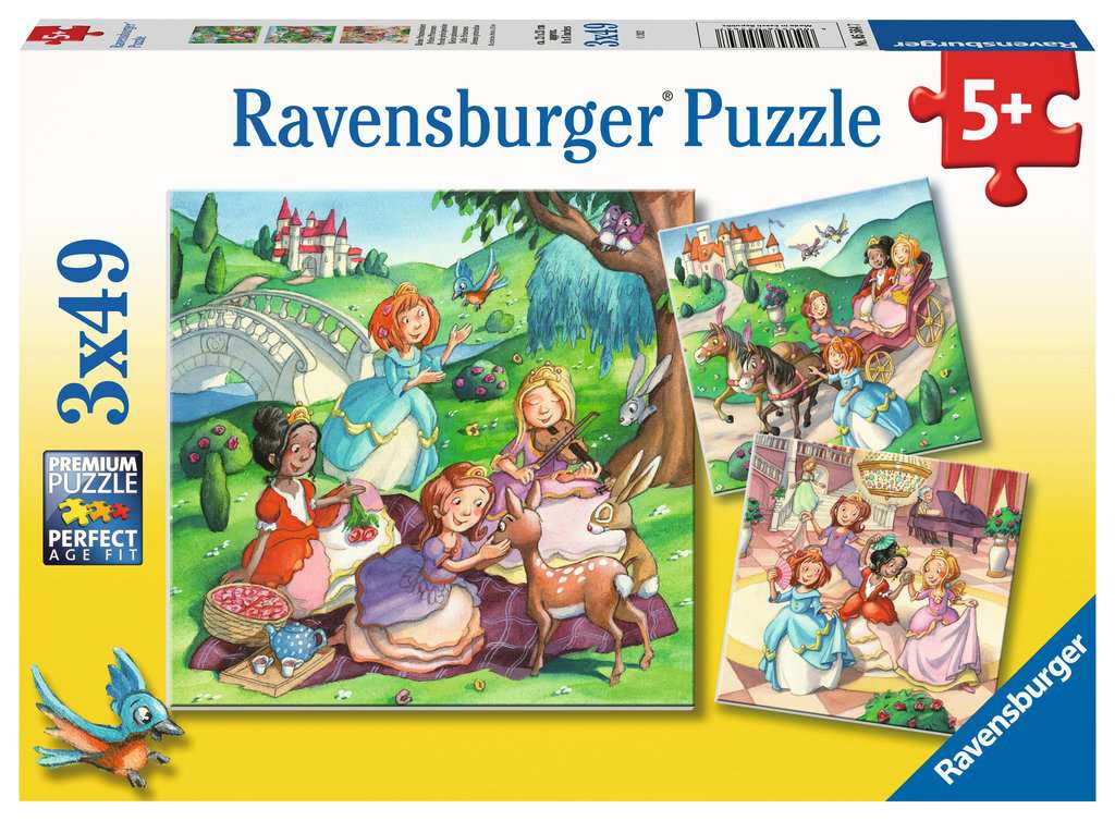Puzzle 3x49 Teile Kleine Prinzessinnen 05.564 - Bild 1