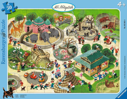 Ravensburger Rahmenpuzzle 30 Teile Ali Mitgutsch: Im Zoo 05.565