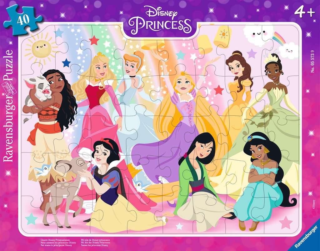 Rahmenpuzzle 40 Teile Unsere Disney Prinzessinnen 005.573 - Bild 1