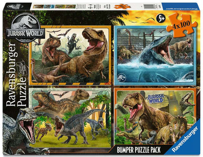 Puzzle 100 Teile 4 in a box Jurassic World 05.619